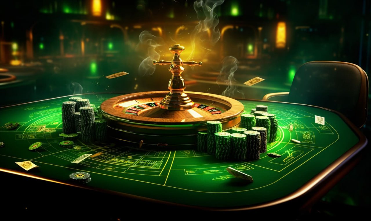 Outside bets on European Roulette table at copacobana